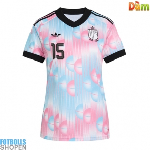 Billiga Belgien Thomas Meunier #15 Bortatröja Dam VM 2026 Kortärmad